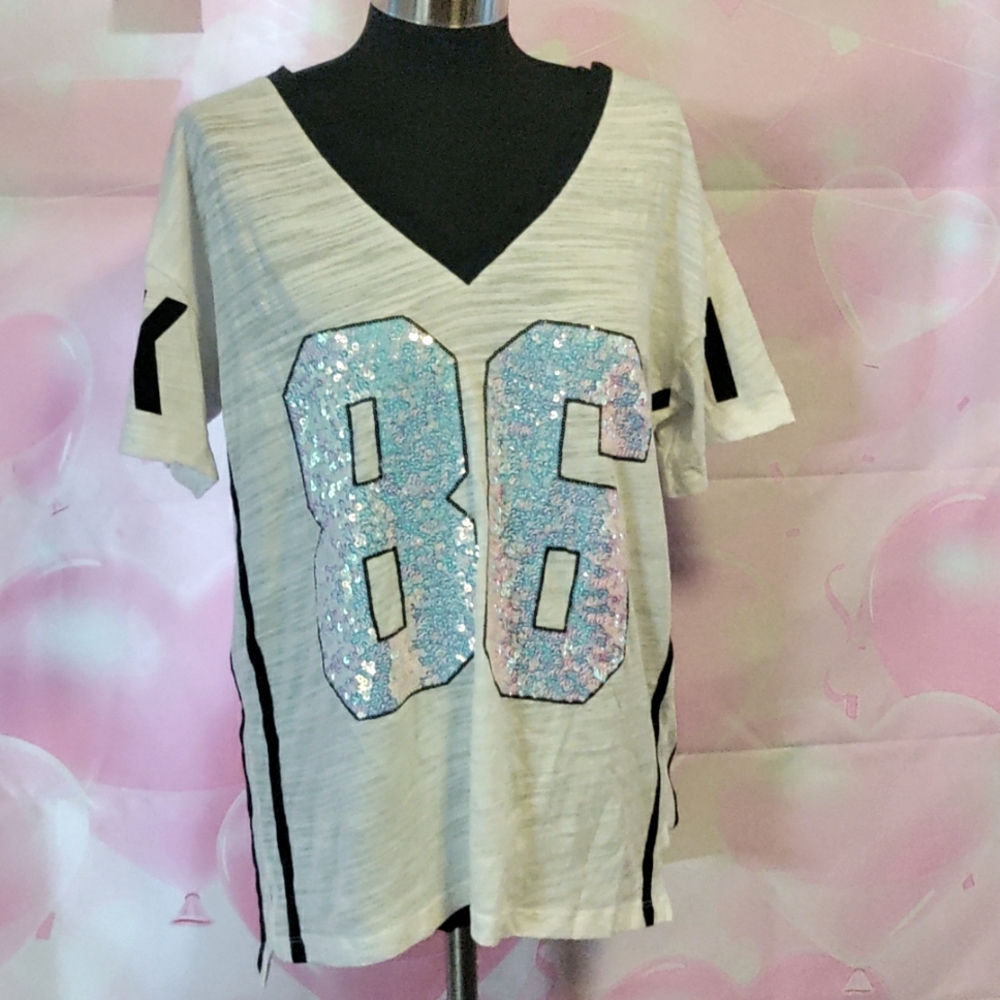 New Victoria's Secret Pink Sequin Shirt with Tags size Medium